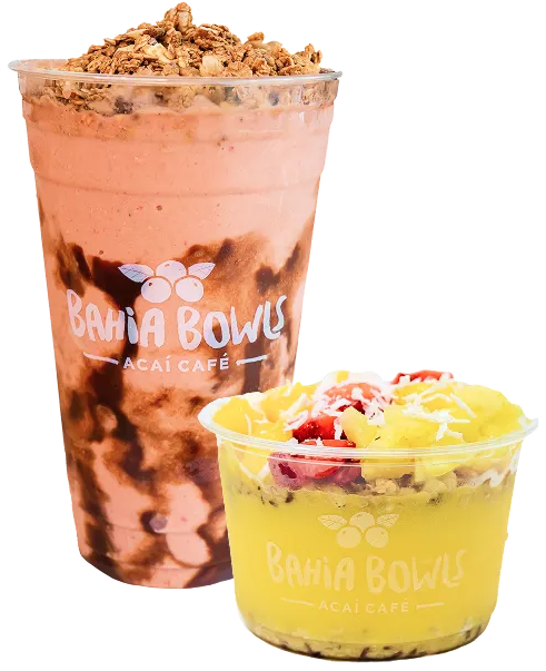 smoothie and bowl
